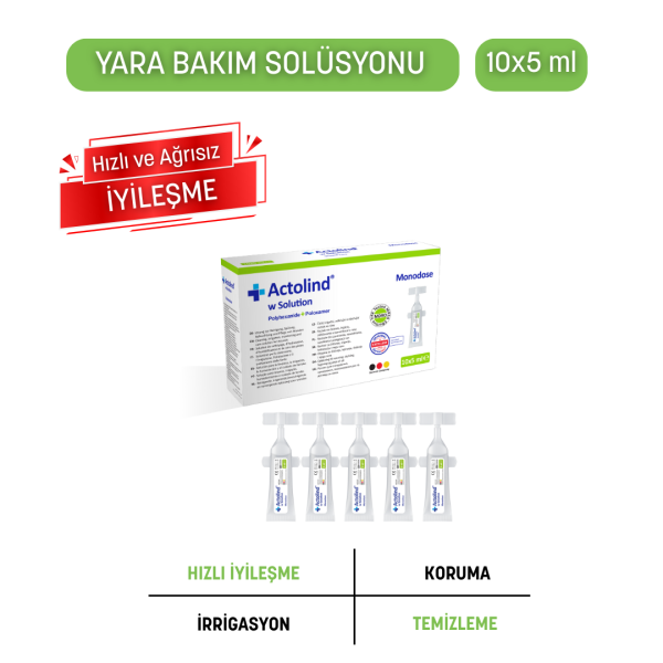 Actolind ® w SOLUTION Monodose 10 x 5 ml | Yara İyileştirme Solüsyonu