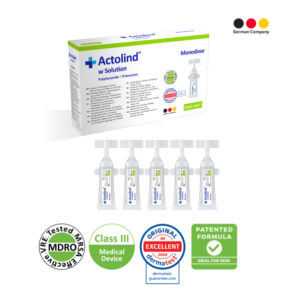 Actolind ® w SOLUTION Monodose 10 x 5 ml | Yara İyileştirme Solüsyonu