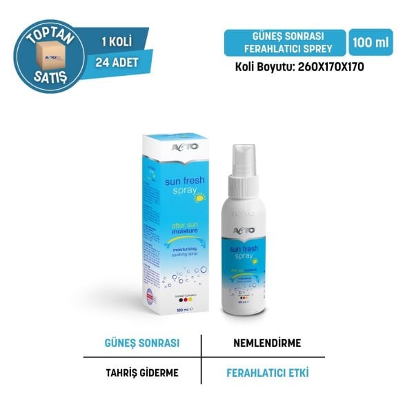 ACTO® SUN FRESH 100 ml (Güneş Sonrası Ferahlatıcı Sprey) - Toptan Satış