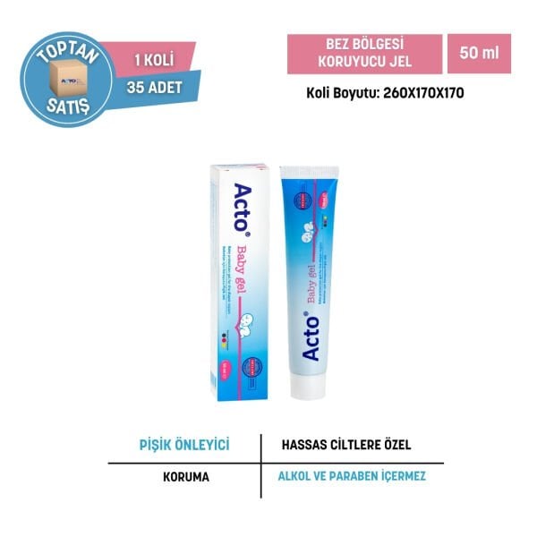 ACTO® BABY GEL 50 ml [Bebek Bezi Bölgesi Bakım Jeli] - Toptan Satış