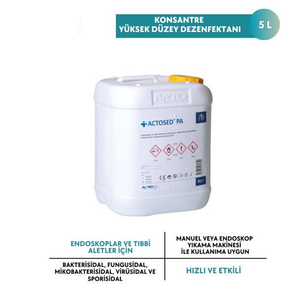ACTOSED® PA 5 L Endoskop ve Tıbbi Alet için Yüksek Düzey Dezenfektanı