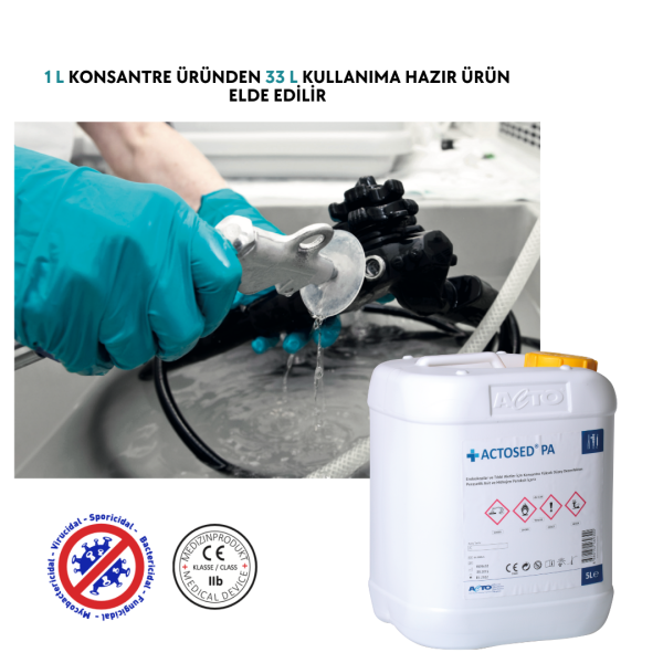 ACTOSED® PA 5 L Endoskop ve Tıbbi Alet için Yüksek Düzey Dezenfektanı