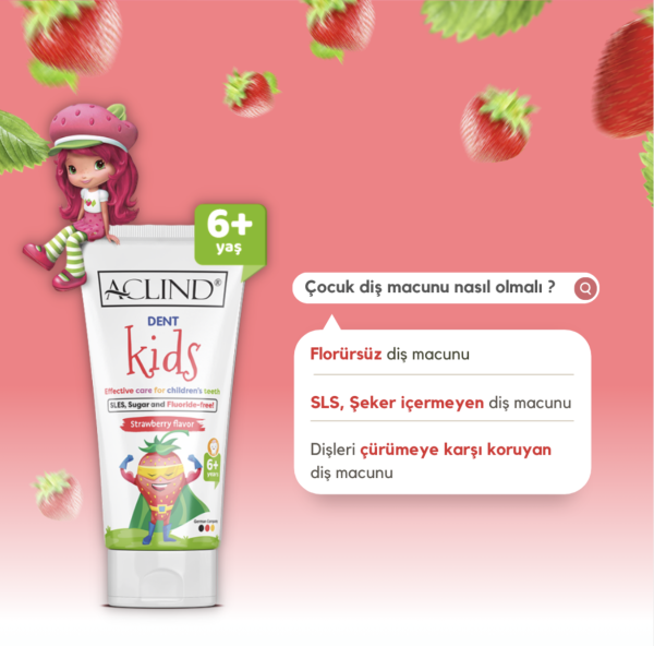 Aclind Dent Kids 75 ml ÇOCUK DİŞLERİ İÇİN ETKİLİ BAKIM - Toptan Satış