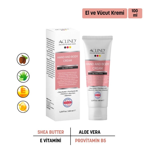 ACLIND® HAND AND BODY CREAM 100 ml | Toptan Satış