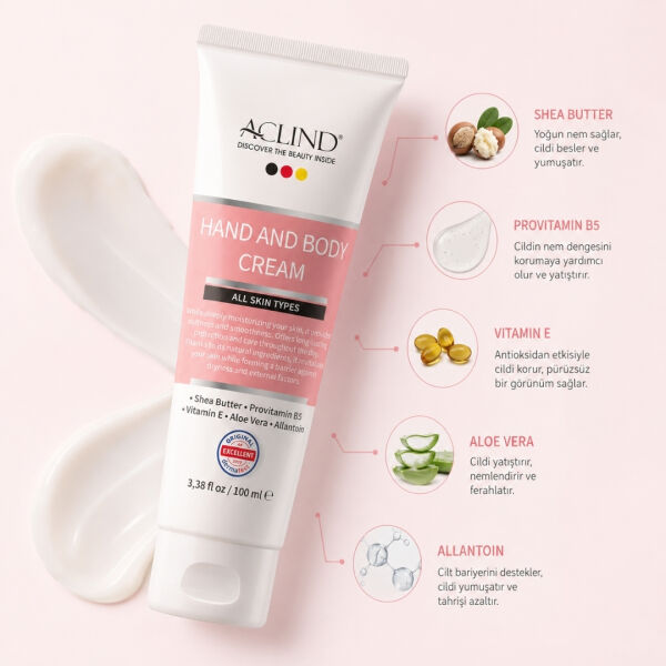 ACLIND® HAND AND BODY CREAM 100 ml | Toptan Satış