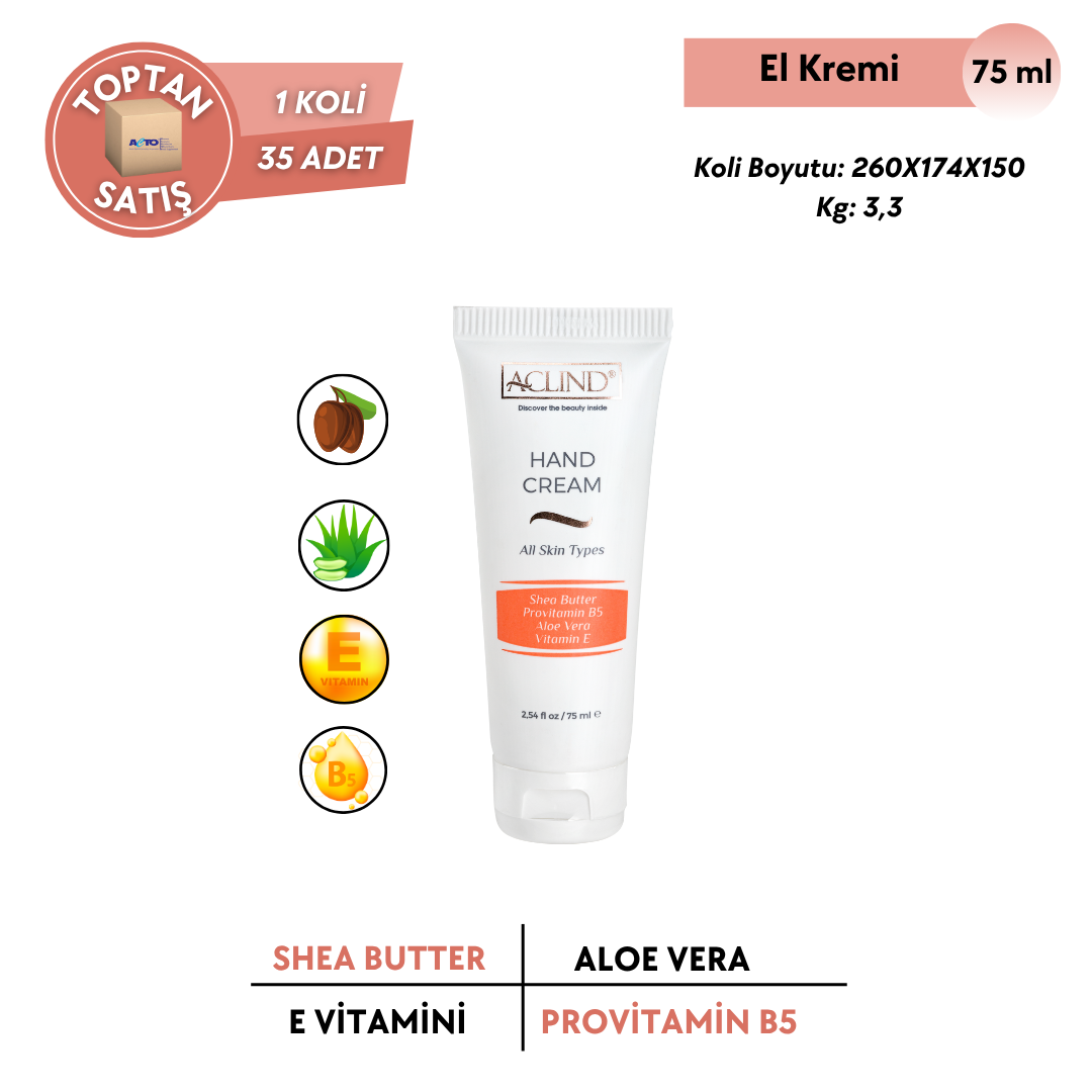ACLIND® HAND CREAM 75 ml - Toptan Satış