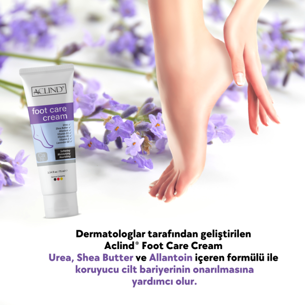 Aclind® Foot Care Cream 75 ML (Ayak Bakım Kremi) - Toptan Satış