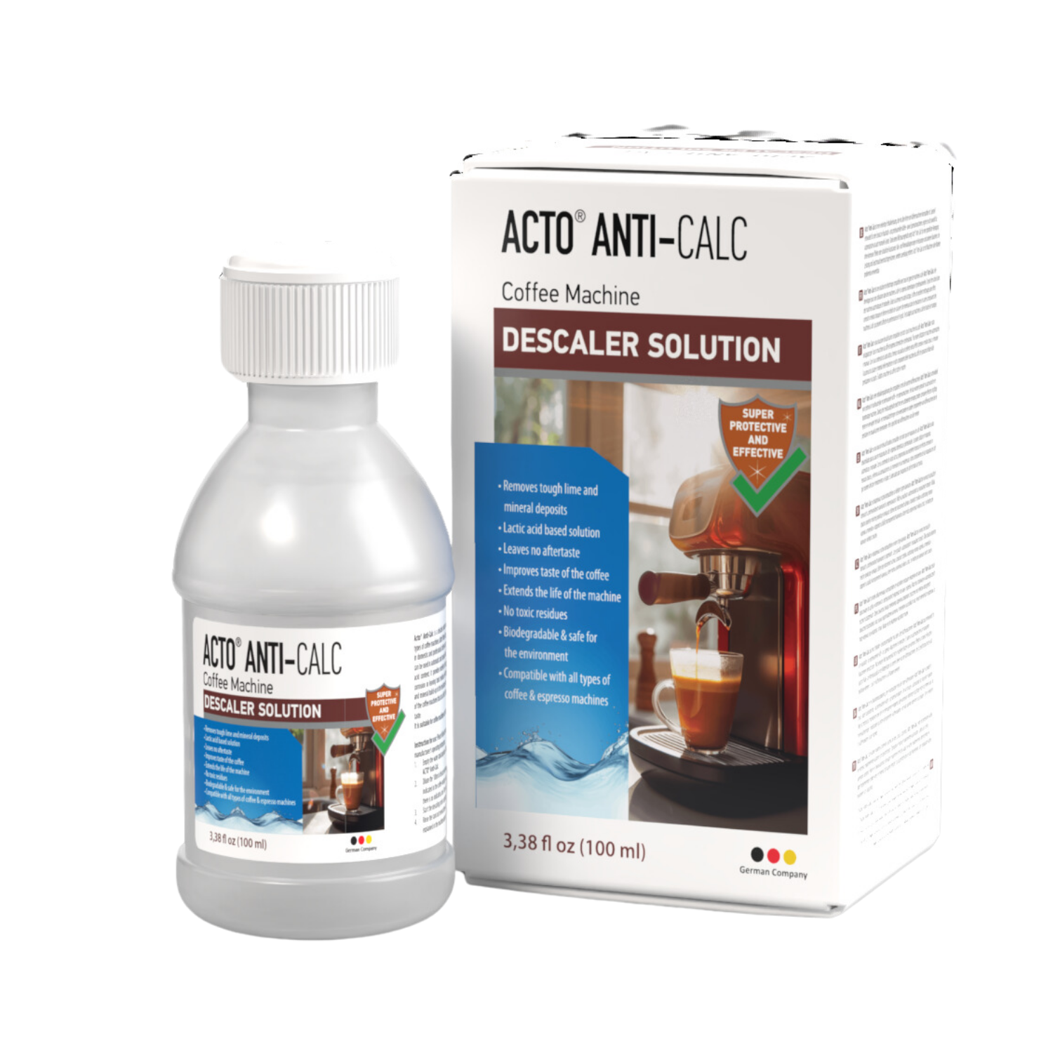 ACTO® ANTI-CALC 100 ml | Kahve Makinası Kireç Çözücü