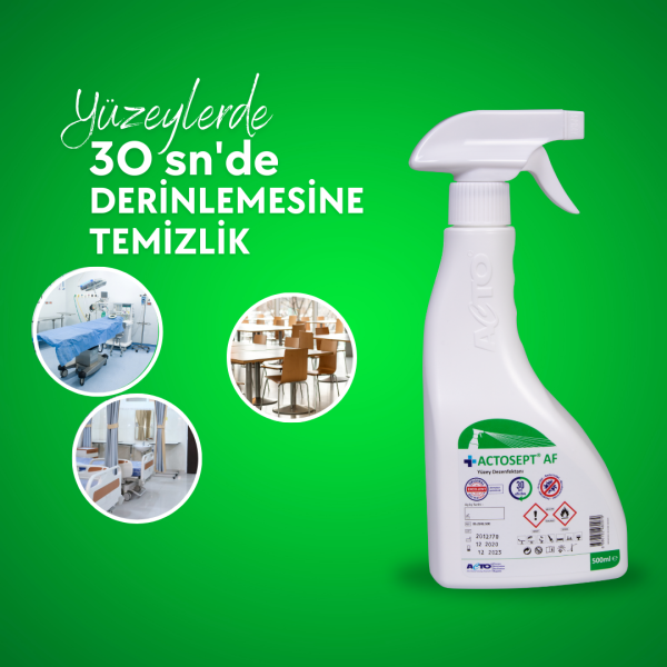 ACTOSEPT® AF (Alkollü Hızlı Yüzey Dezenfektanı - 30 Saniyede Etkili) Toptan Satış