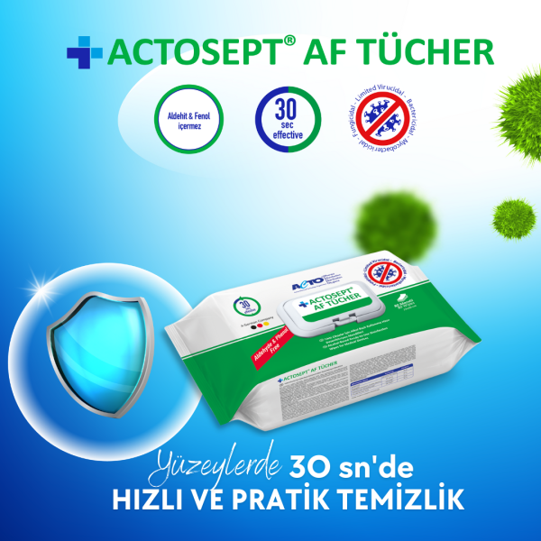 ACTOSEPT® AF TÜCHER Dezenfeksiyon Mendili - Toptan Satış 100 L Pcs