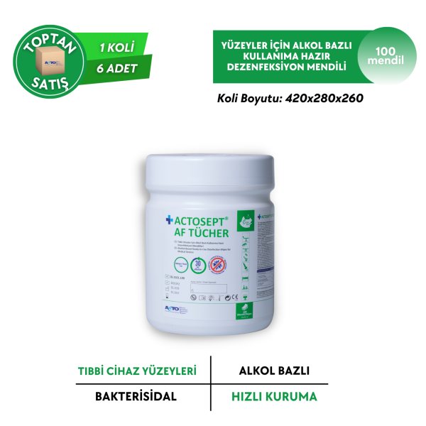 ACTOSEPT® AF TÜCHER Dezenfeksiyon Mendili - Toptan Satış 100 L Pcs