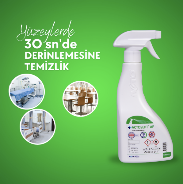 ACTOSEPT® AF 1 Litre Tıbbi Cihazlar için Hızlı Yüzey Dezenfektanı - Toptan Satış