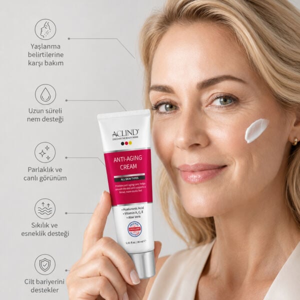 ACLIND® ANTI-AGING CREAM 30 ml / Kırışıklık ve Yaşlanma Karşıtı Krem - Toptan Satış