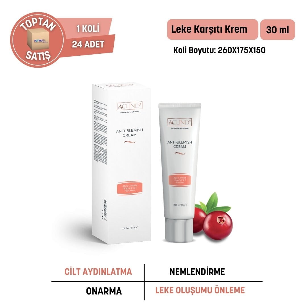 ACLIND® ANTI-BLEMISH CREAM / Leke Karşıtı Krem 30 ml - Toptan Satış