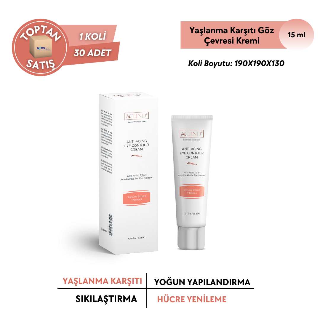 ACLIND® ANTI-AGING EYE CONTOUR CREAM 15 ml Yaşlanma Karşıtı Göz Kremi - Toptan Satış