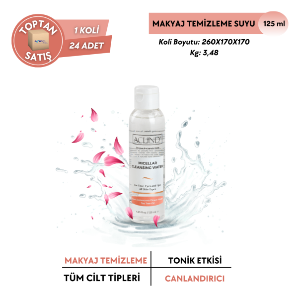 ACLIND® Micellar Cleansing Water / Makyaj Temizleme Suyu 125 ml - Toptan Satış