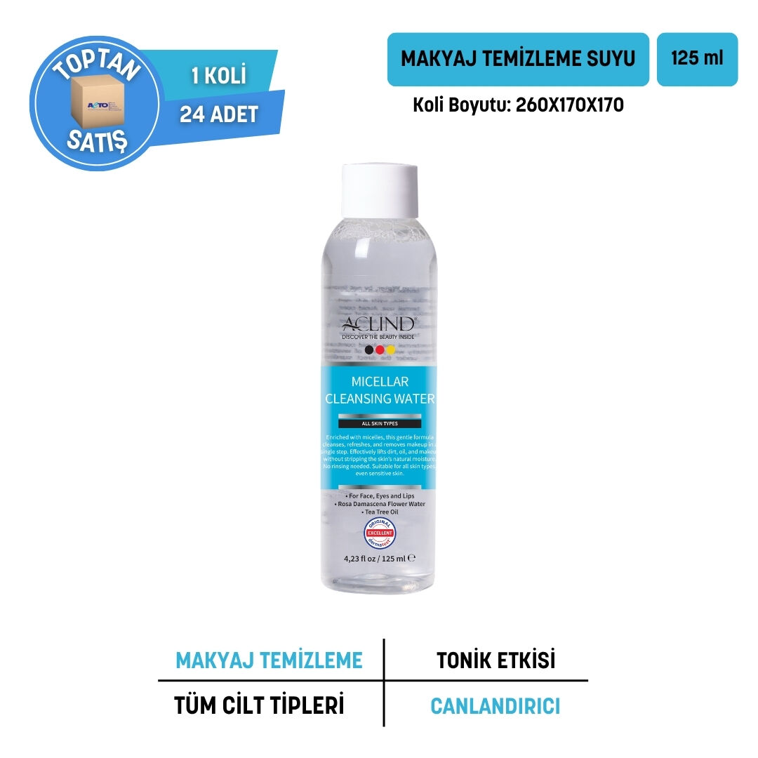 ACLIND® Micellar Cleansing Water / Makyaj Temizleme Suyu 125 ml - Toptan Satış