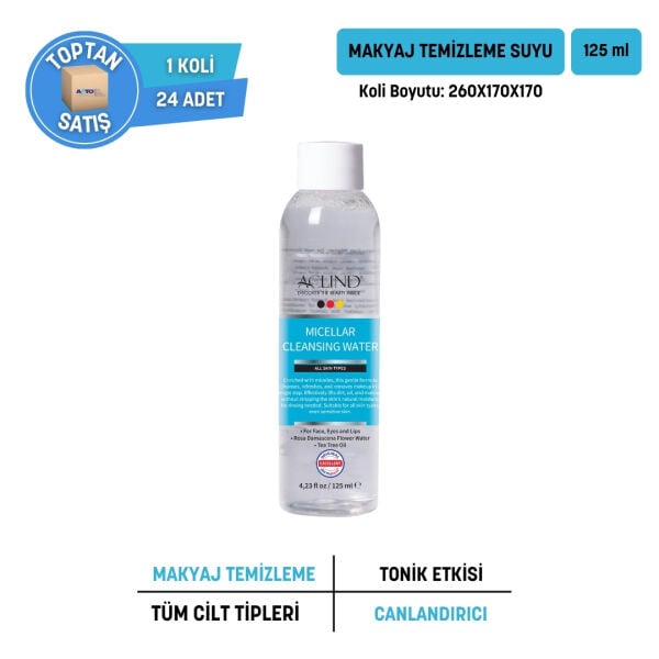 ACLIND® Micellar Cleansing Water / Makyaj Temizleme Suyu 125 ml - Toptan Satış