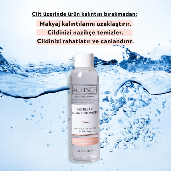 ACLIND® Micellar Cleansing Water / Makyaj Temizleme Suyu 125 ml - Toptan Satış