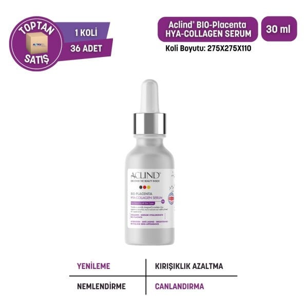 ACLIND® BIO-PLACENTA HYA-COLLAGEN | Yaşlanma Karşıtı Kolajen Serum 30 ml - Toptan Satış