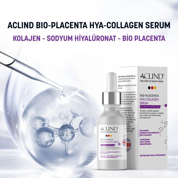 ACLIND® BIO-PLACENTA HYA-COLLAGEN | Yaşlanma Karşıtı Kolajen Serum 30 ml - Toptan Satış