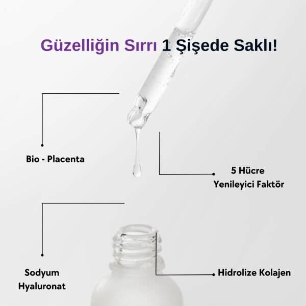 ACLIND® BIO-PLACENTA HYA-COLLAGEN | Yaşlanma Karşıtı Kolajen Serum 30 ml - Toptan Satış