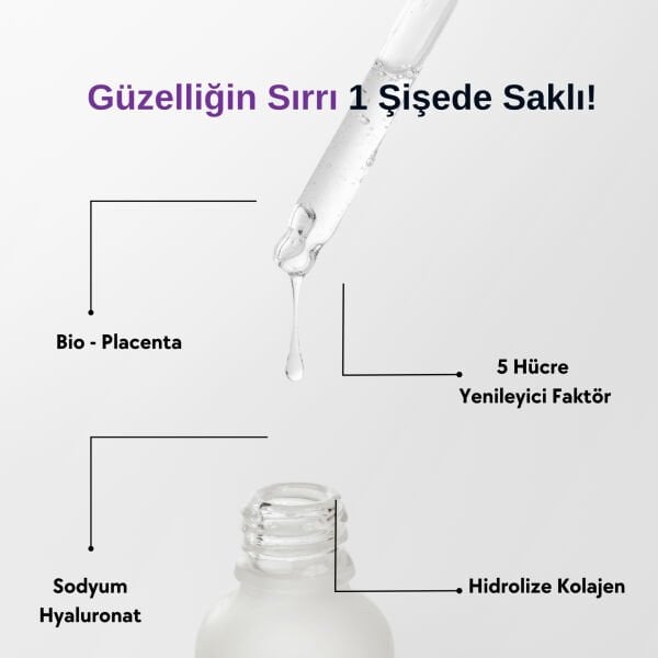 ACLIND® BIO-PLACENTA HYA-COLLAGEN | Yaşlanma Karşıtı Kolajen Serum 30 ml - Toptan Satış