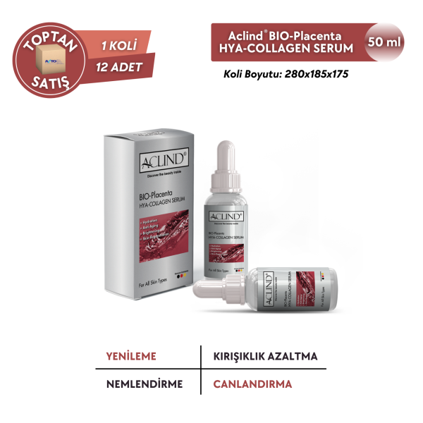ACLIND® BIO-PLACENTA HYA-COLLAGEN | Yaşlanma Karşıtı Kolajen Serum 30 ml - Toptan Satış