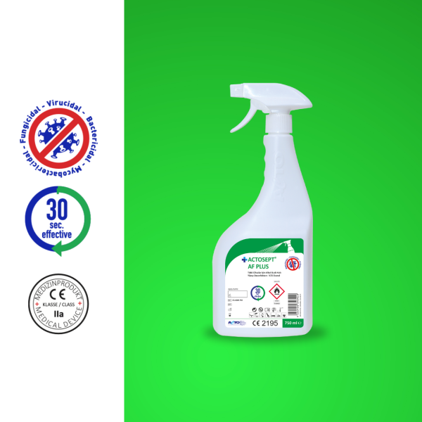 ACTOSEPT® AF PLUS | Tıbbi Cihazlar için Alkol Bazlı Yüzey Dezenfektanı 750 ml