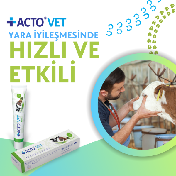 ACTO® VET GEL 50 ml Büyükbaş Hayvanlar için Yara Bakım Jeli - Toptan Satış