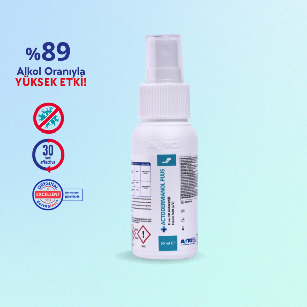 ACTODERMANOL® PLUS (El ve Cilt Antiseptiği %89 (v/v) Etanol) - Toptan Satış