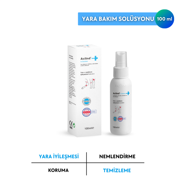Aclind W Solution 100 ml | Yara & Yanık Bakım ve Onarım Solüsyonu