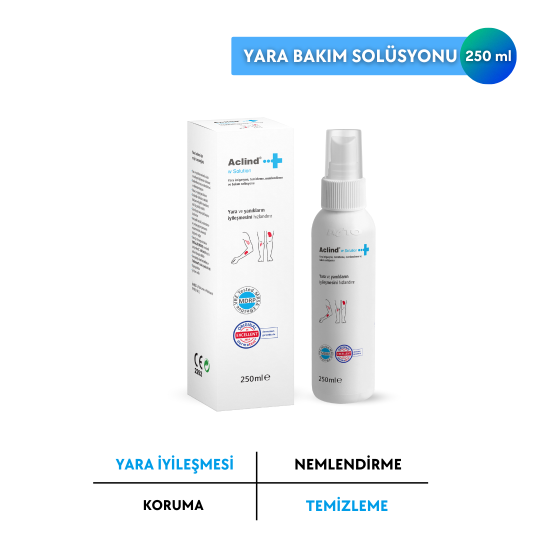 Aclind w Solution 250 ml | Yara Temizleme - Bakım ve Onarım Solüsyonu