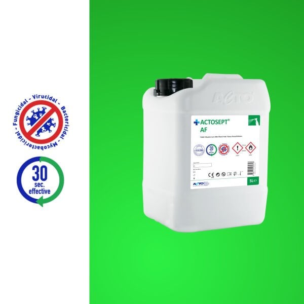 ACTOSEPT® AF 5 Litre Tıbbi Cihazlar için Hızlı Yüzey Dezenfektanı