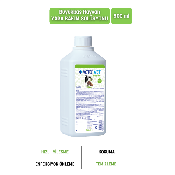ACTO® VET SOLUTION 500 ml Büyükbaş Hayvanlar için Yara Bakım Solüsyonu