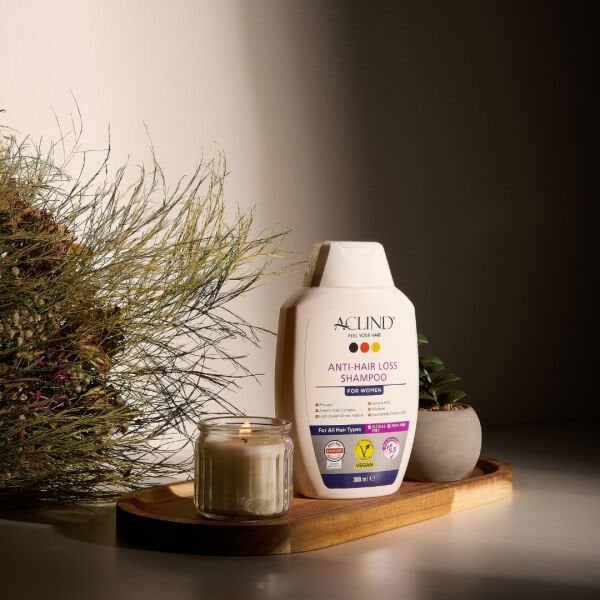 Aclind Hair Loss Shampoo For Women /  Kadınlar İçin Dökülme Karşıtı Saç Bakım Şampuanı 300 ml