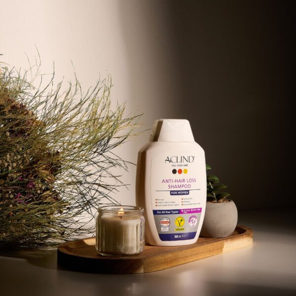 Aclind Hair Loss Shampoo For Women /  Kadınlar İçin Dökülme Karşıtı Saç Bakım Şampuanı 300 ml