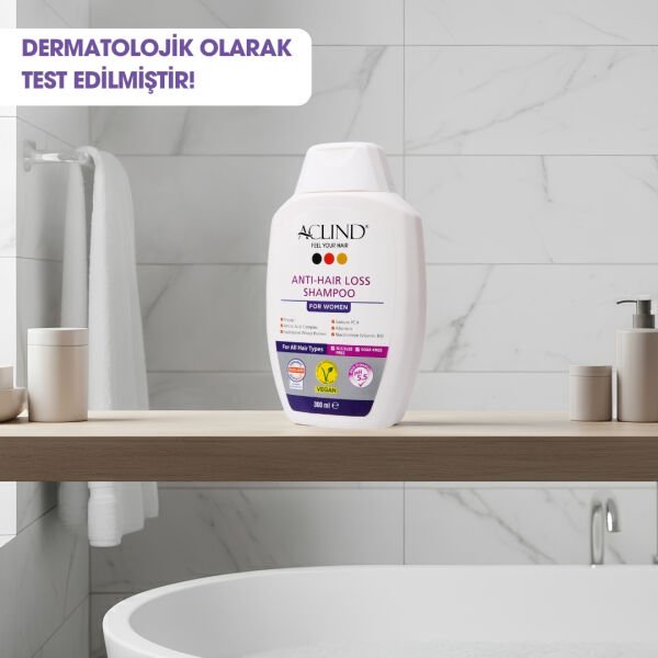 Aclind Hair Loss Shampoo For Women /  Kadınlar İçin Dökülme Karşıtı Saç Bakım Şampuanı 300 ml