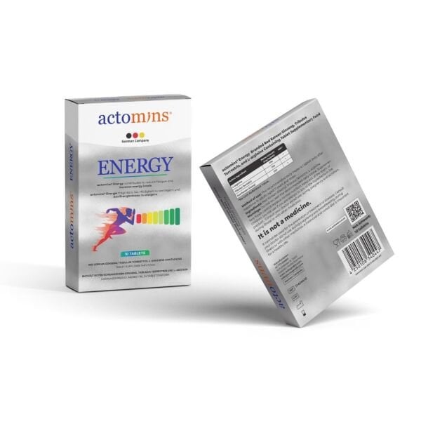 Actomins Energy Tribulus, Ginseng, L-arjinin İçeren Gıda Takviyesi