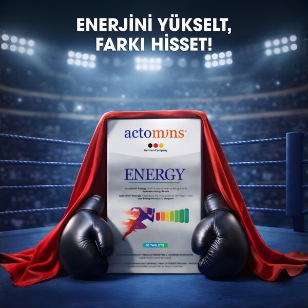 Actomins Energy Tribulus, Ginseng, L-arjinin İçeren Gıda Takviyesi