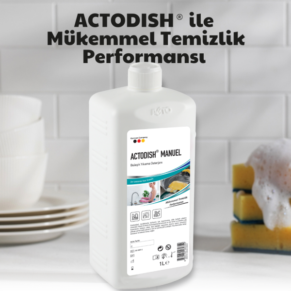 ACTODISH® MANUEL Sıvı Bulaşık Deterjanı 1 Litre