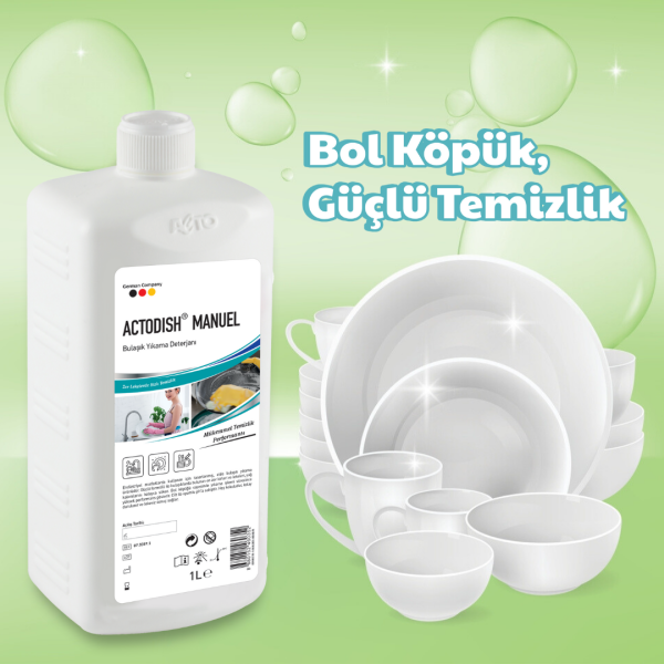 ACTODISH® MANUEL Sıvı Bulaşık Deterjanı 1 Litre