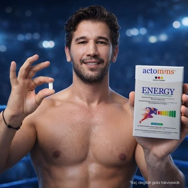 Actomins Energy Tribulus, Ginseng, L-arjinin İçeren Gıda Takviyesi 2' li Paket