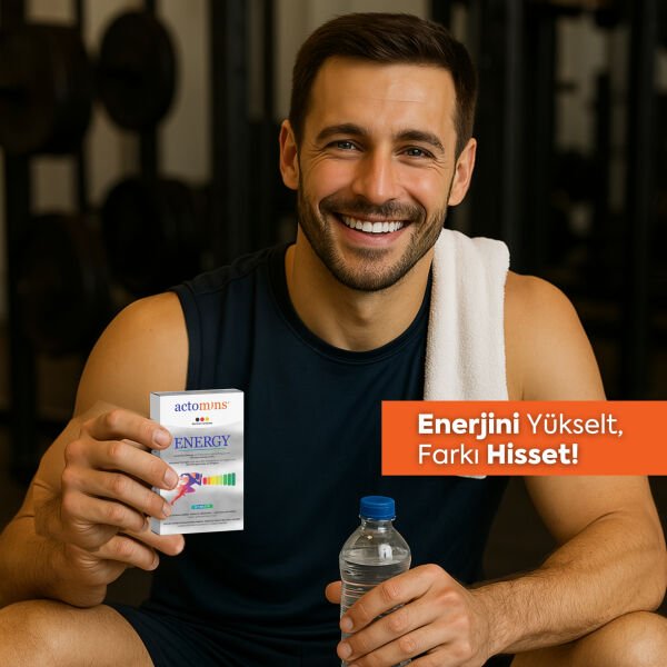 Actomins Energy Tribulus, Ginseng, L-arjinin İçeren Gıda Takviyesi 2' li Paket
