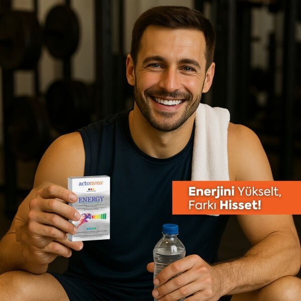 Actomins Energy Tribulus, Ginseng, L-arjinin İçeren Gıda Takviyesi 2' li Paket