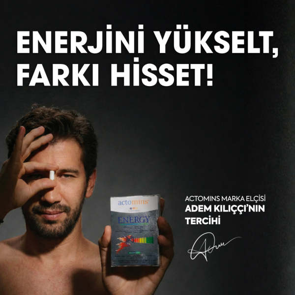 Actomins Energy Tribulus, Ginseng, L-arjinin İçeren Gıda Takviyesi 2' li Paket