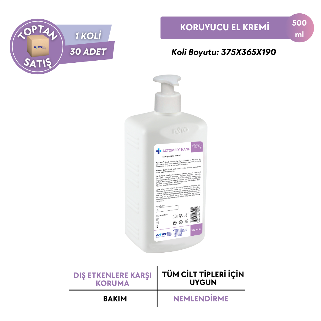 ACTOMED® HAND (Koruyucu El Kremi) - Toptan Satış 500 ml