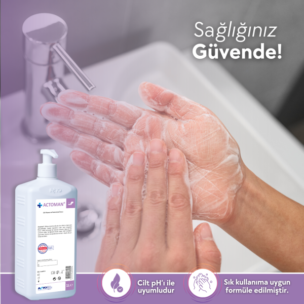ACTOMAN® 1L Cilt Yıkama Temizleme Ürünü - Toptan Satış