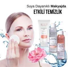 ACLIND® 3’lü Makyaj Temizleme Seti | Micellar Su, Çift Fazlı Makyaj Temizleyici ve Yüz Temizleme Jeli