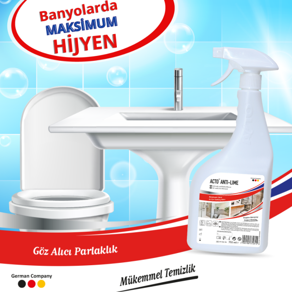 ACTO® ANTI LIME 750 ml Kir ve Kireç Sökücü